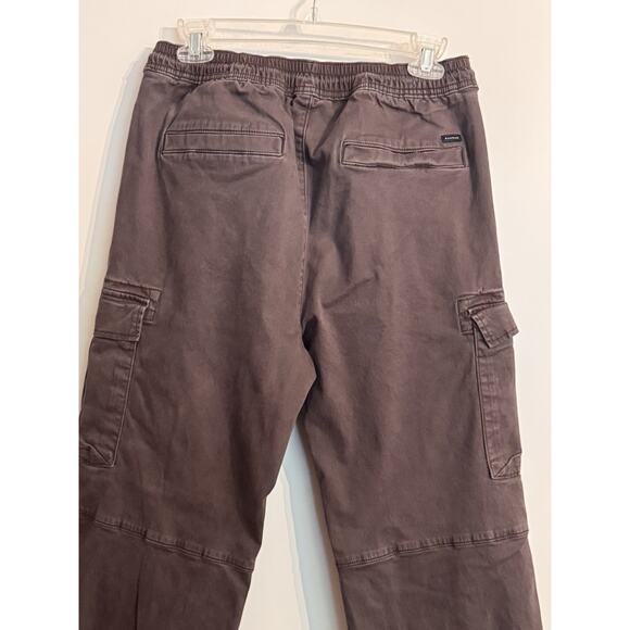 PacSun Cargo Jogger Pants Sz M Casual Drawstring Brown Gorpcore Skater Outdoor - Picture 7 of 13